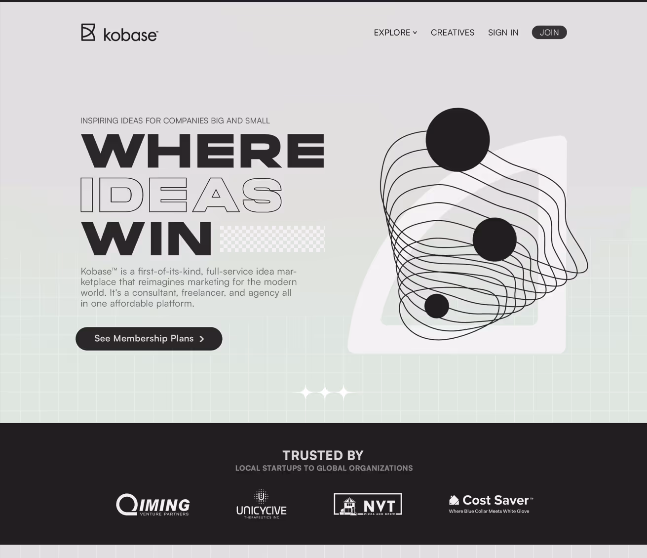 Kobase Landing Page
