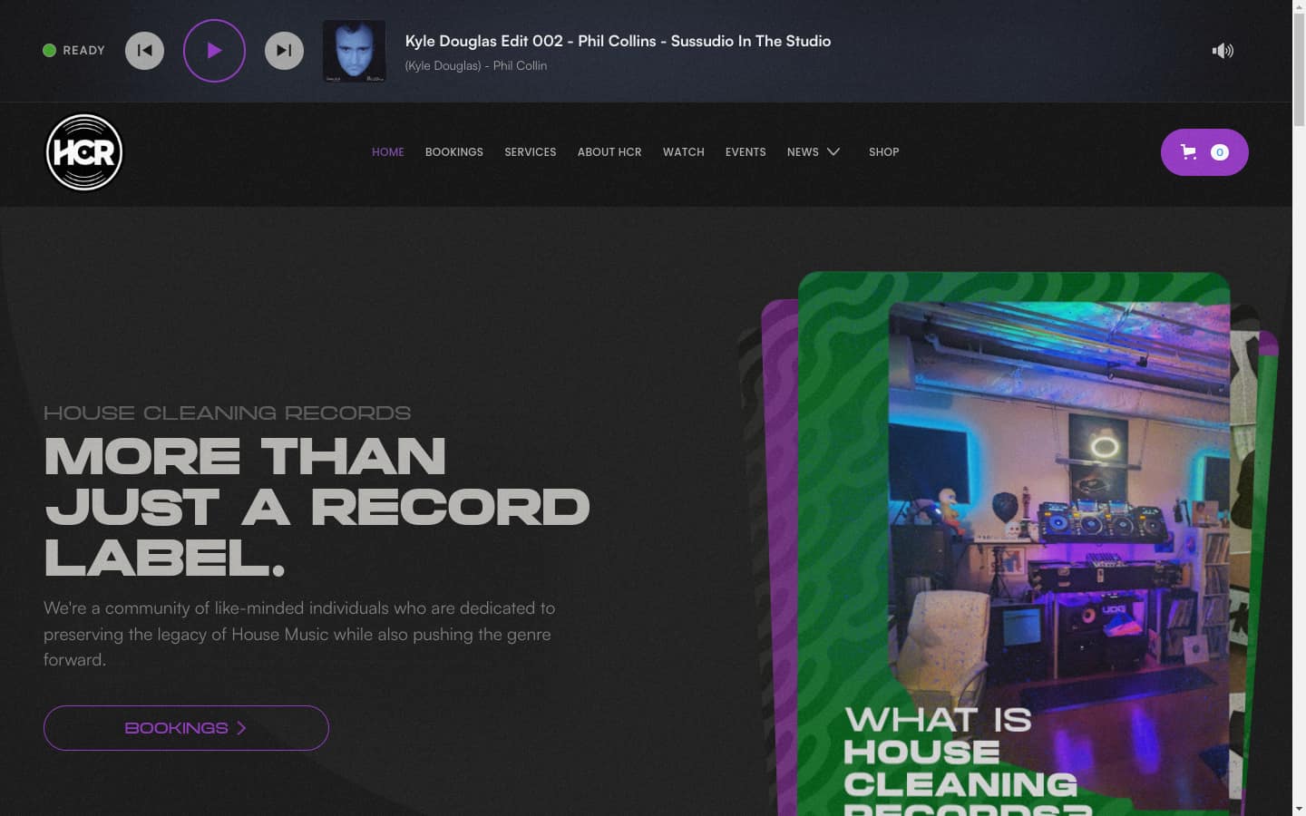 House Cleaning Records site — placeholder screenshot