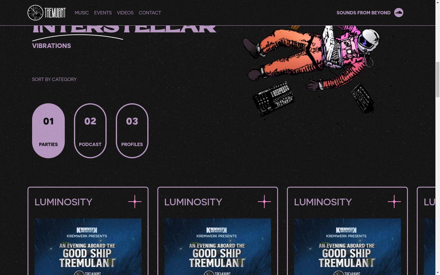 Tremulant site — placeholder screenshot